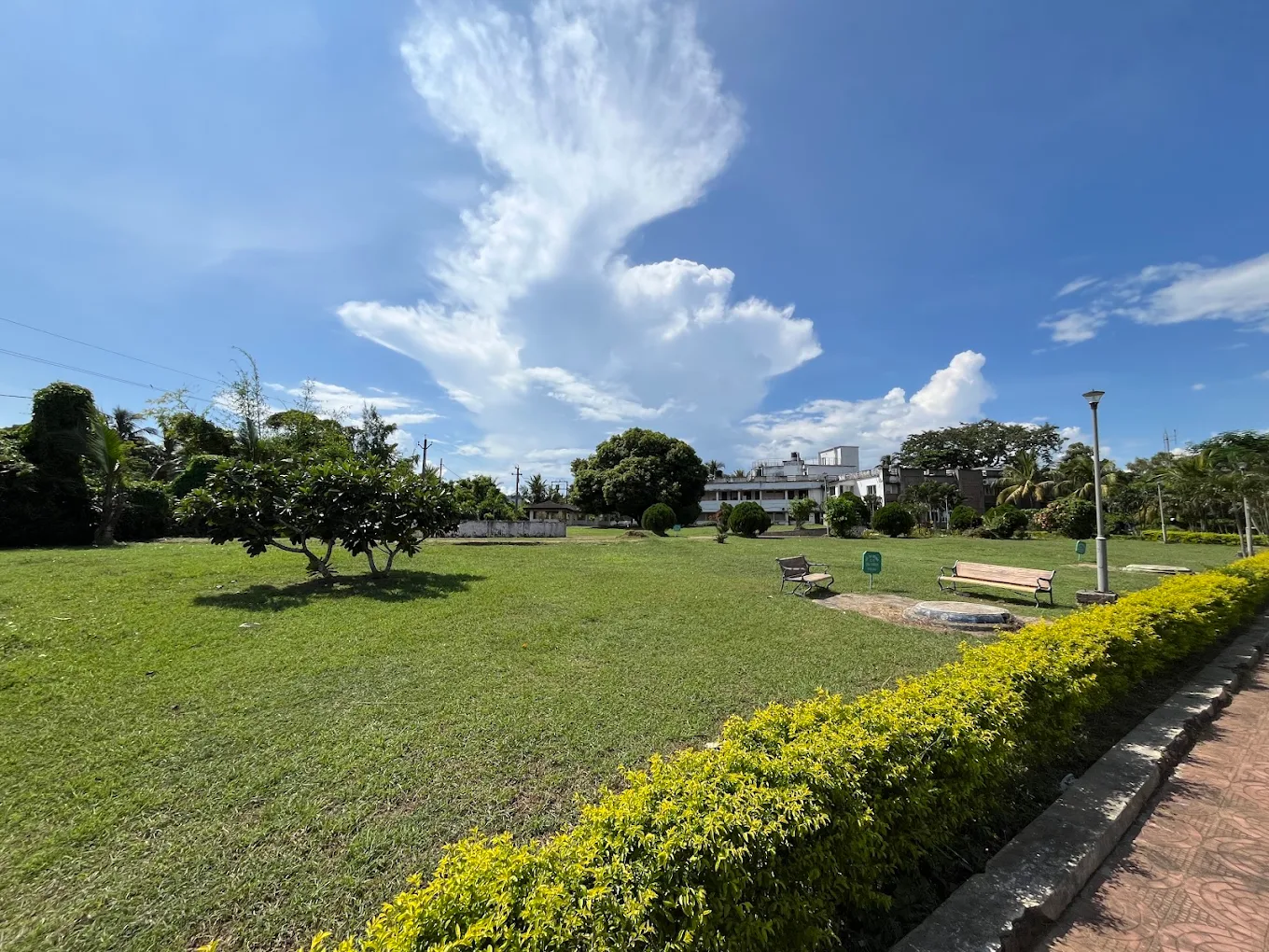 Lakeside gardens and walking paths